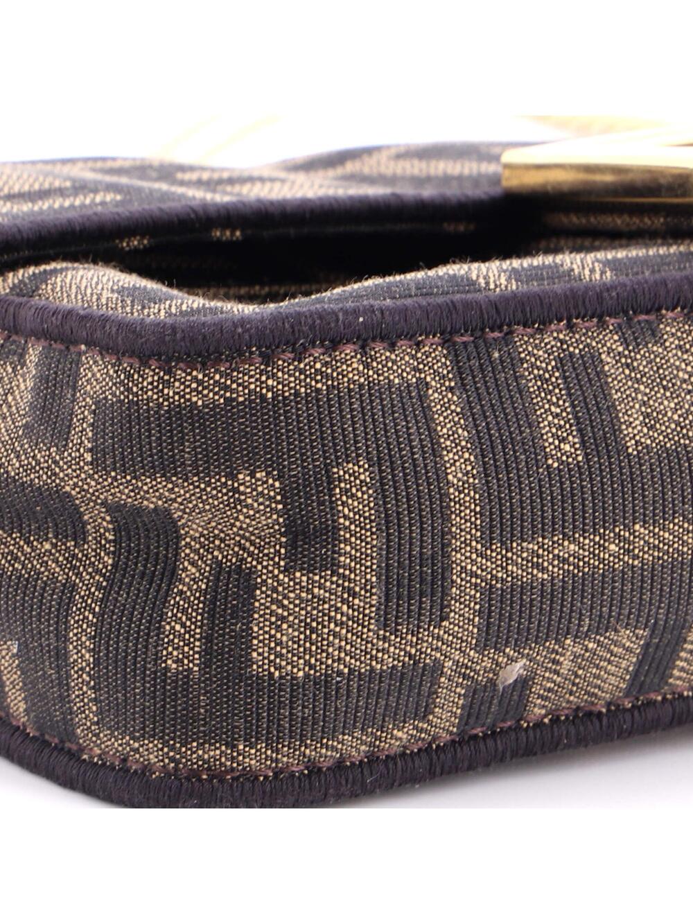 Fendi Baguette Nm Bag Zucca Canvas Mini #281289F23B - Picture 6 of 7